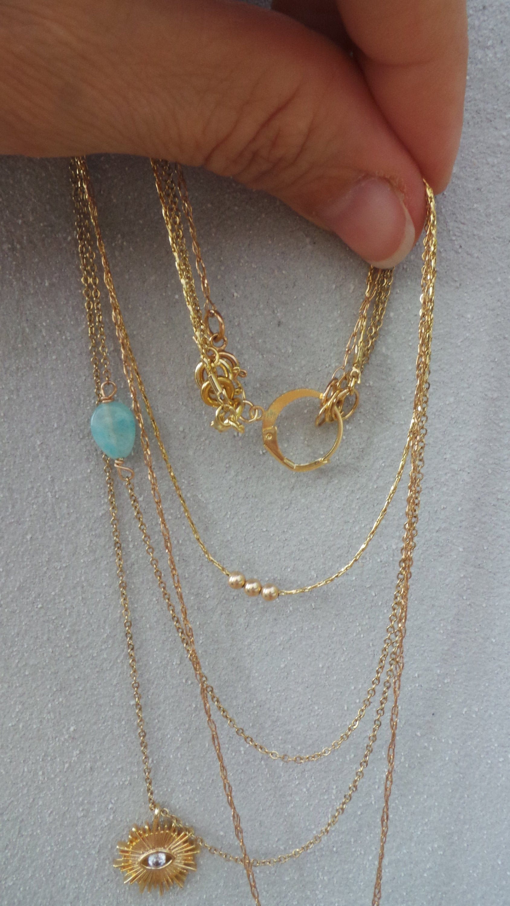 Necklace detangler. Layered necklace detangler. Gold/silver Etsy