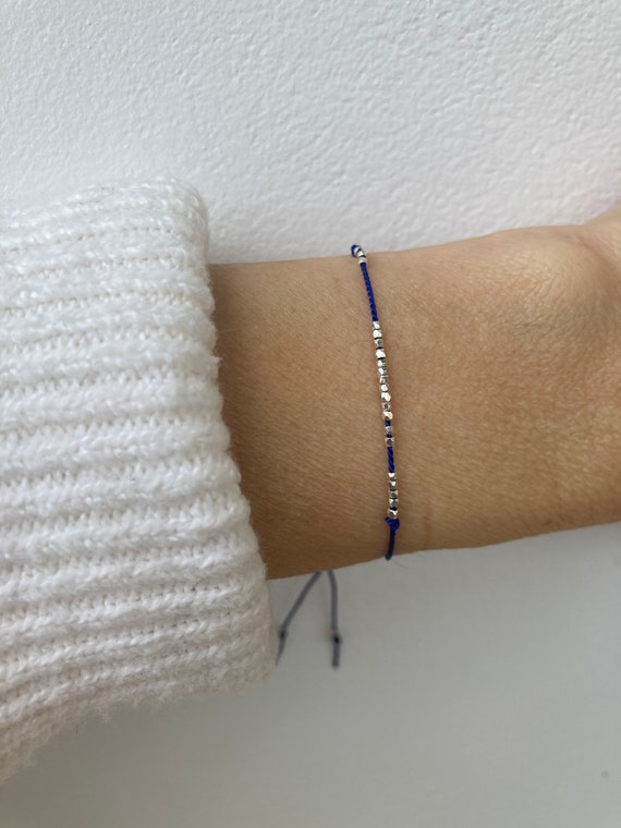Silk Cord Bracelet. Natural Silk Bracelet. Red String Silk
