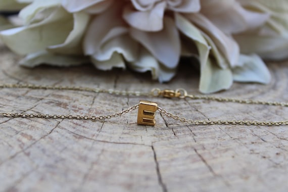 Initial necklace. Gold letter necklace. Custom necklace. Personalised.