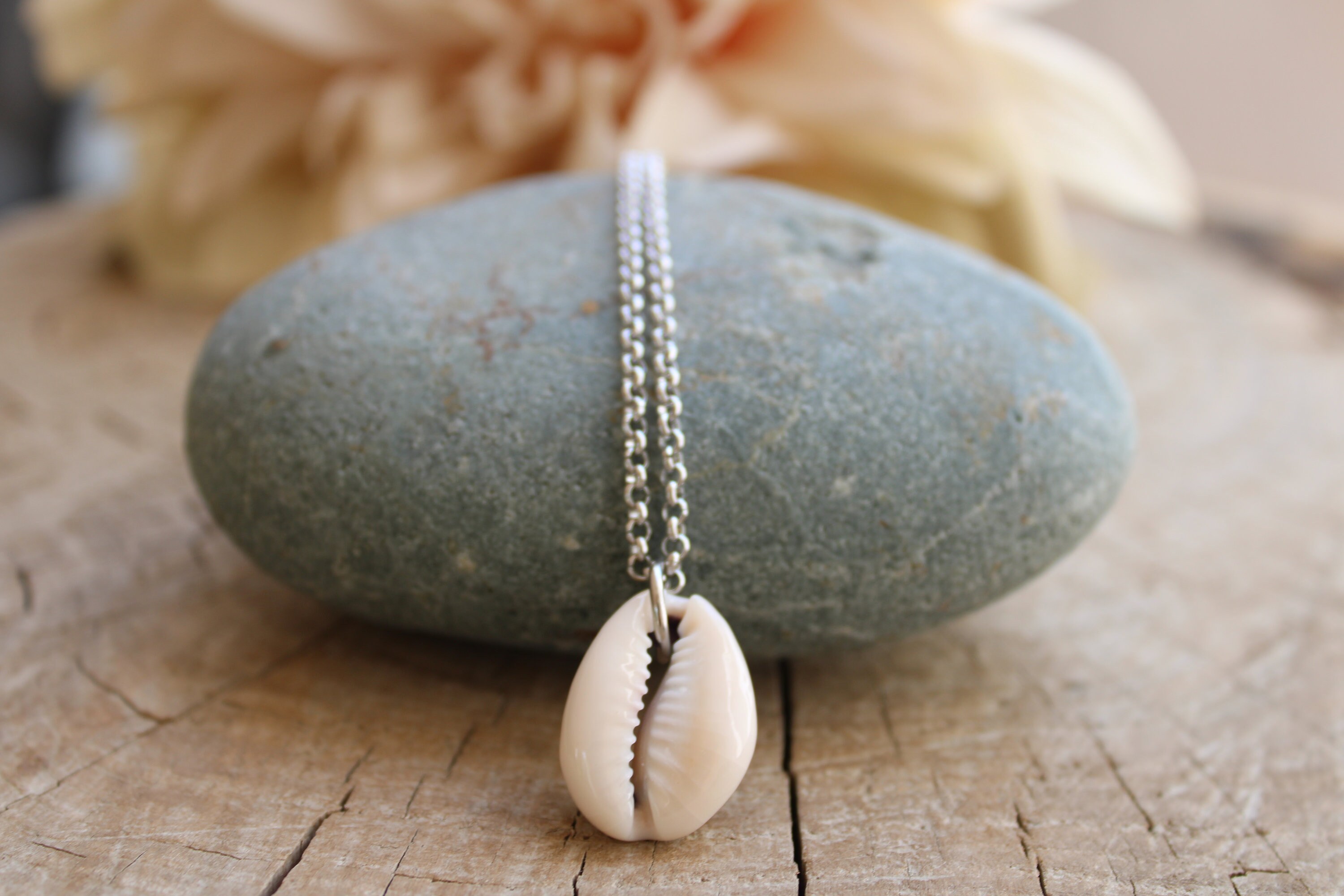 Mens necklace.Shell necklace. Mens cowrie necklace. Mens shell necklace