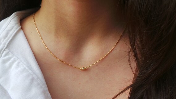 Gold filled  chain necklace.  Minimalist necklace. 18k Gold filled chain necklace. Layering necklace. Simple chain necklace.