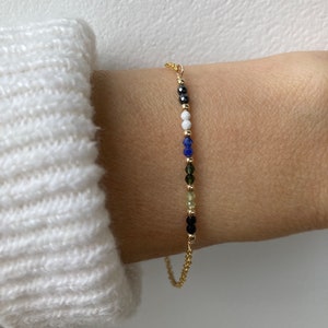 Weight loss aid bracelet. Slimming aid bracelet. Gemstone crystal healing bracelet. Gold filled/sterling silver