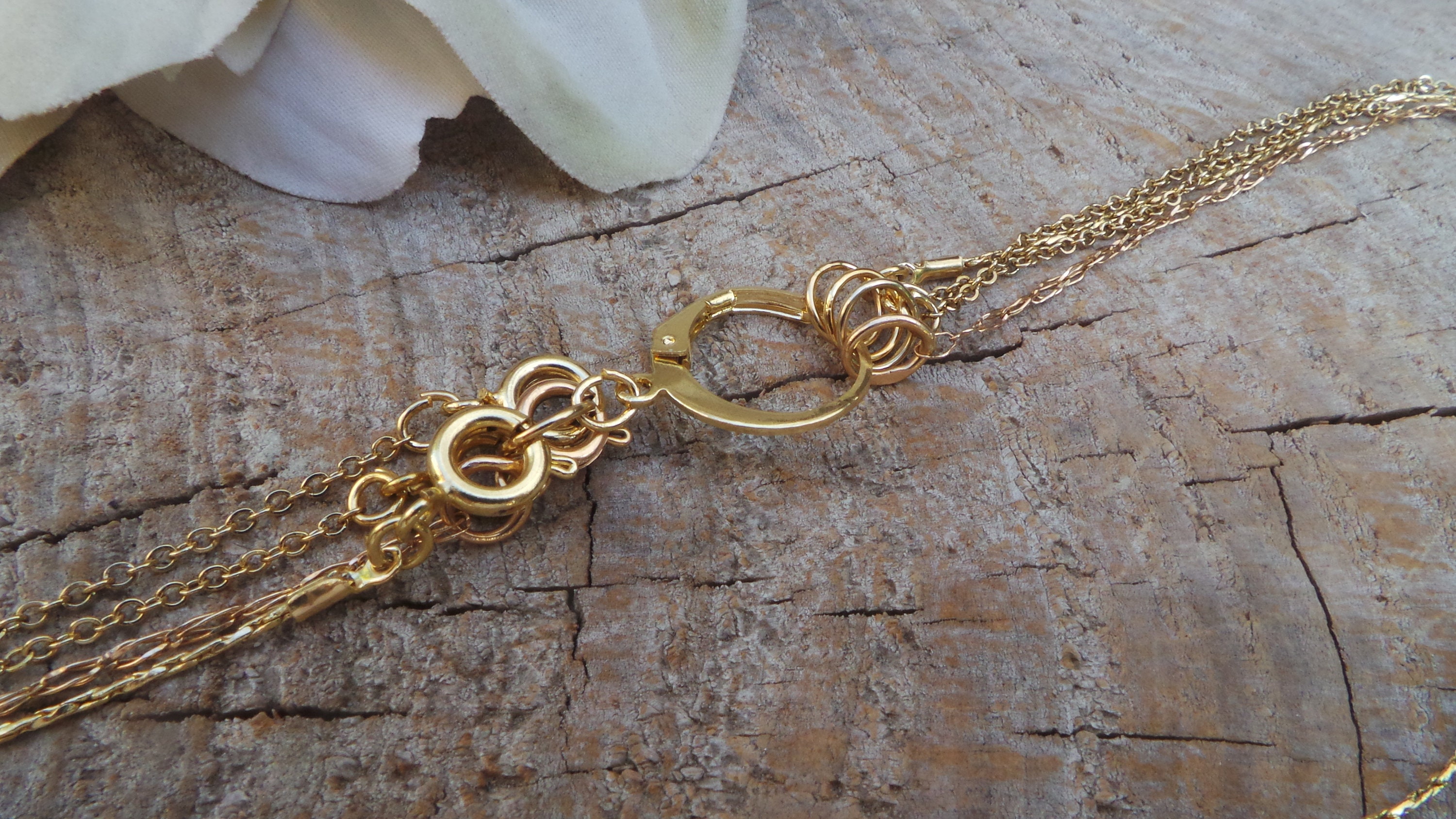 Necklace detangler. Layered necklace detangler. Gold/silver Etsy