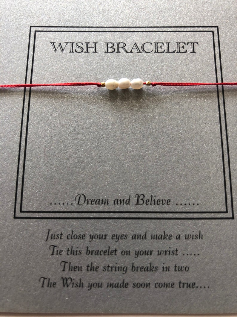 Delicate Red string bracelet minimalistic wish bracelet Etsy