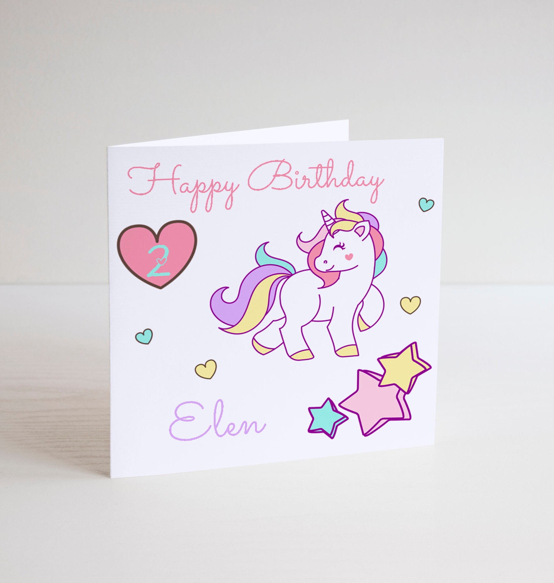 Unicorn Birthday Card Designs