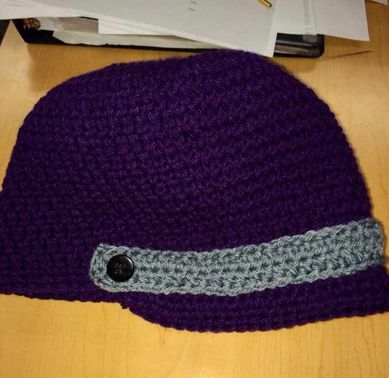 Purple Newsboy Hat Etsy