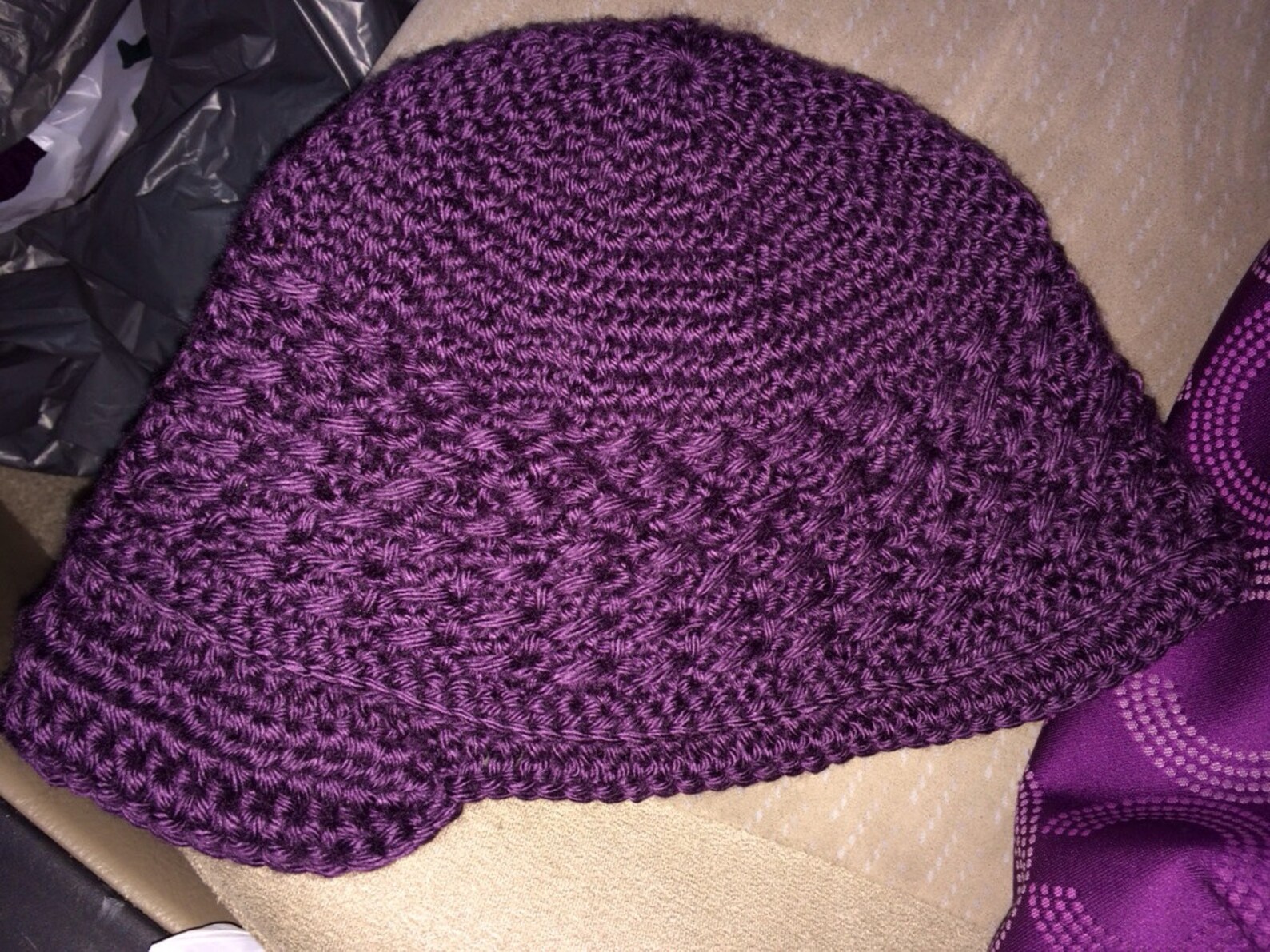 Purple Newsboy Hat Etsy