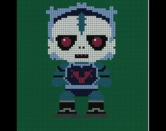 Hordak - Masters of the Universe Cross stitch Pattern