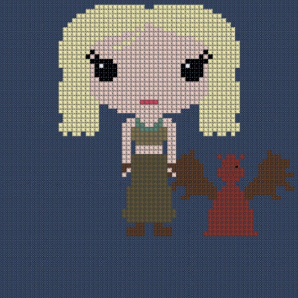 Daenerys Targaryen (Khaleesi) Cross stitch pattern: Game of Thrones