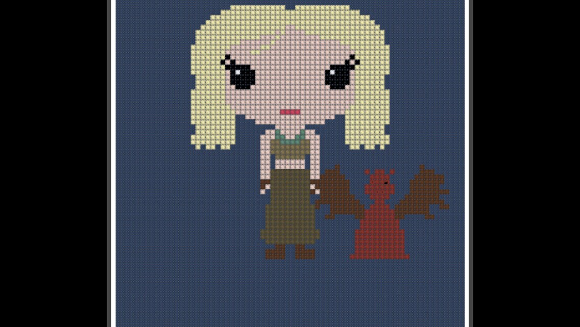 Daenerys Targaryen khaleesi Cross Stitch Pattern Game of Etsy