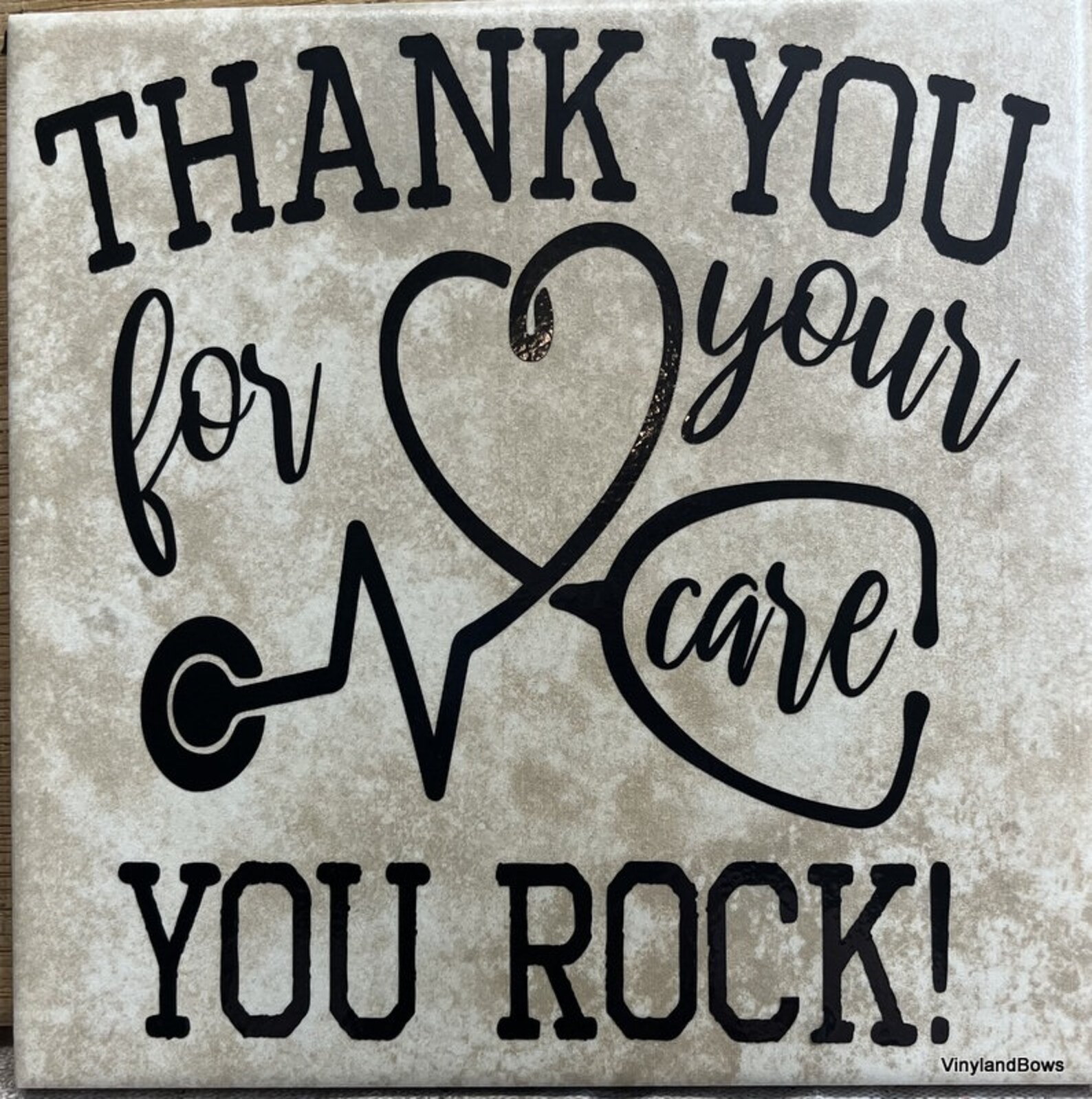 Thank You for Your Care You Rock Vinyl Dec Tile Medical Staff Nurses ...