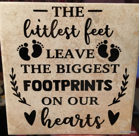 The Littlest Feet Leave The Biggest Footprints On Our Hearts Ceramic Ornament
