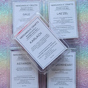 Baldur&#39;s Gate 3 Themed Scented Soy Wax Melts