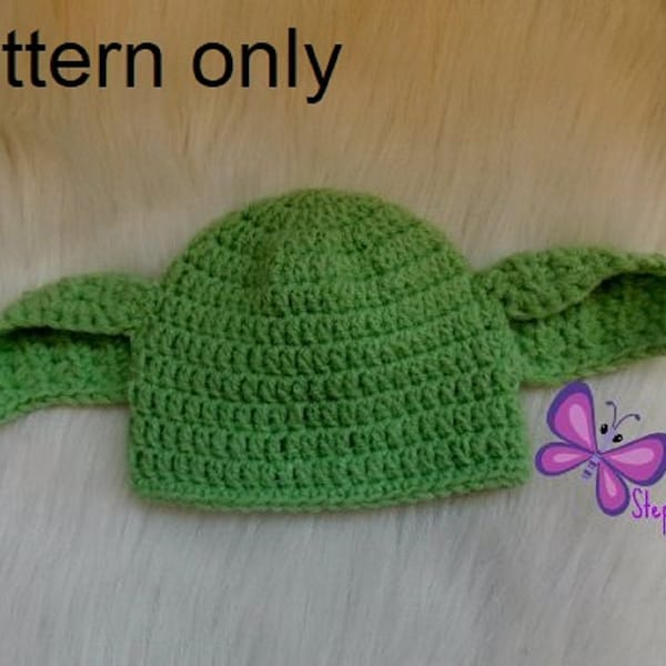 Yoda Hat Crochet pattern