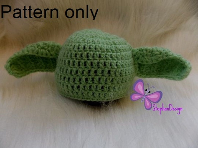 Yoda Hat Crochet Pattern Etsy