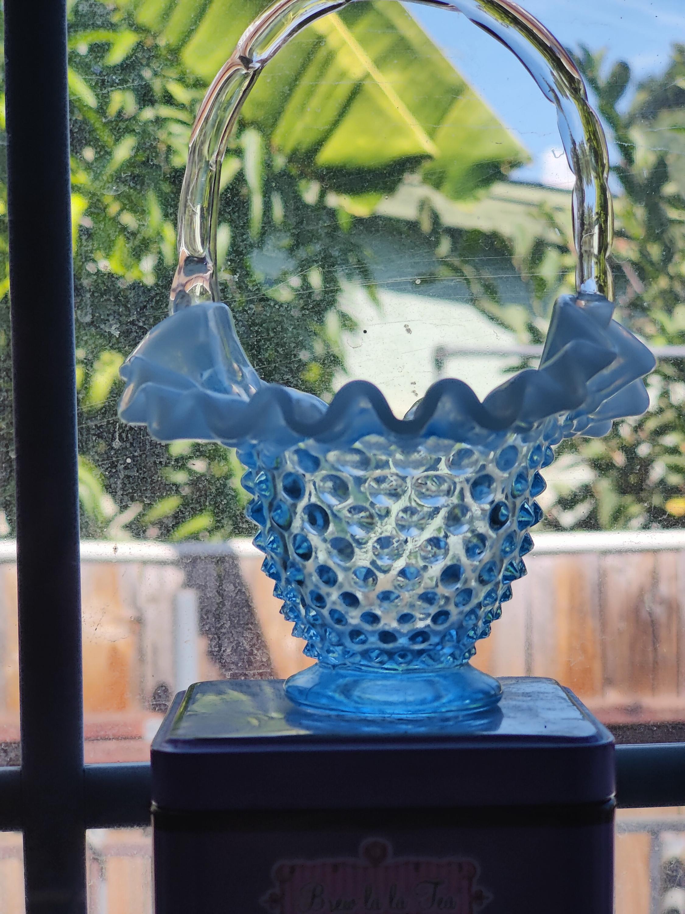 Fenton Blue Hobnail - Etsy