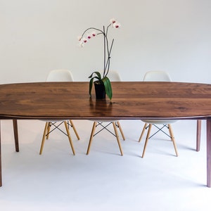 Danish Mid Century Dining Table| Handmade In Ohio With Solid Walnut