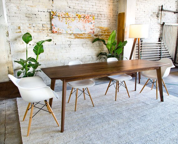 Modern walnut cheap dining set