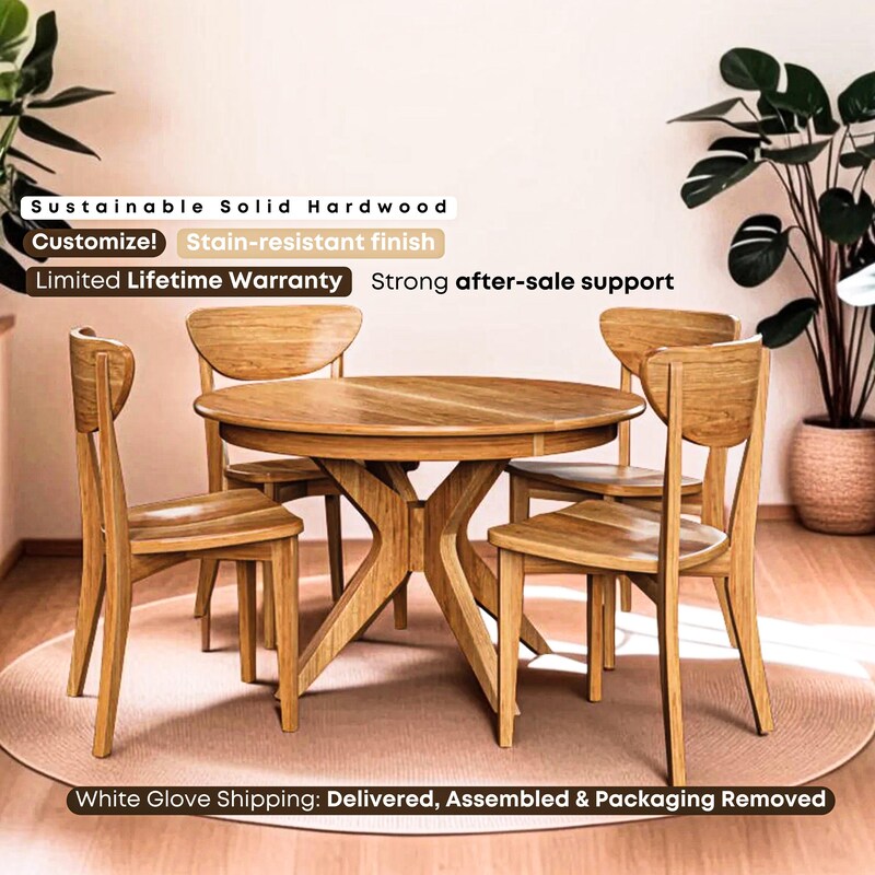 Round Dining Table - Etsy