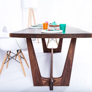 Live Edge Walnut Dining Table The Prima Handmade In OH With Solid Walnut, Customizable. Available in Other Woods image 9