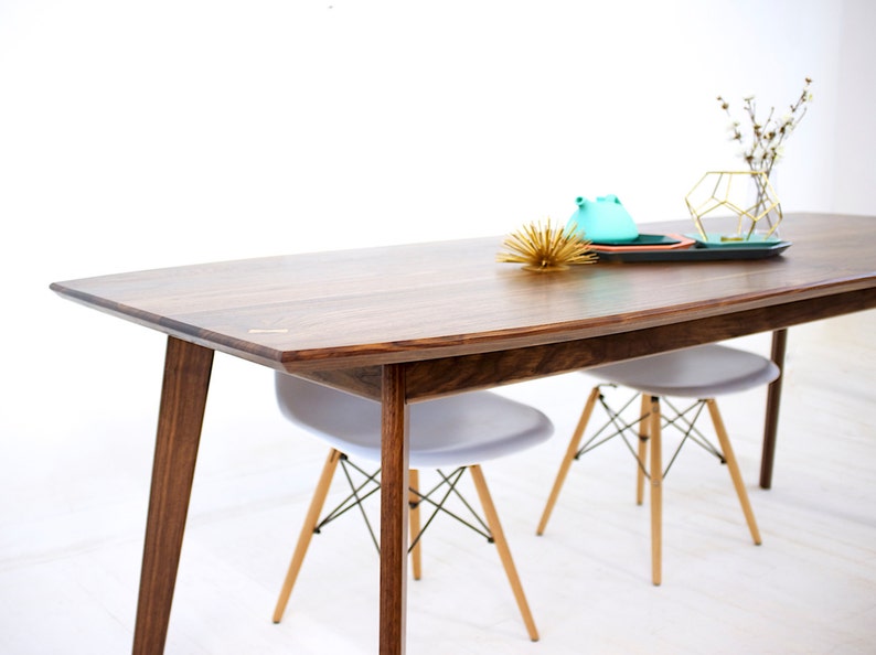 Midcentury Modern Dining Table Handmade in Ohio With Solid Etsy