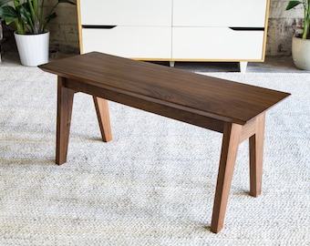 Dining Table Bench| Modern Handcrafted Solid Wood Furniture by Moderncre8ve