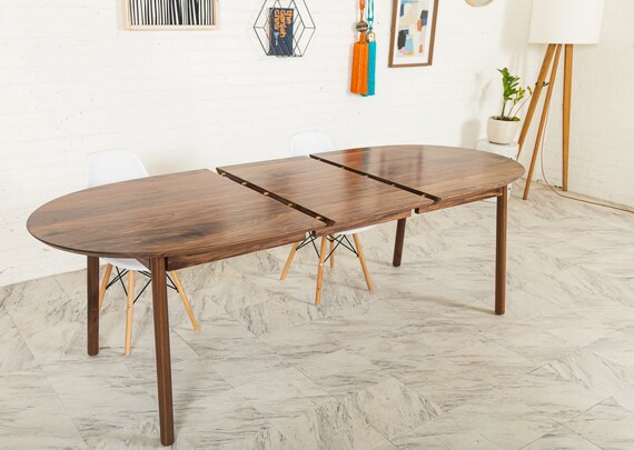 Walnut extending dining table and chairs hot sale
