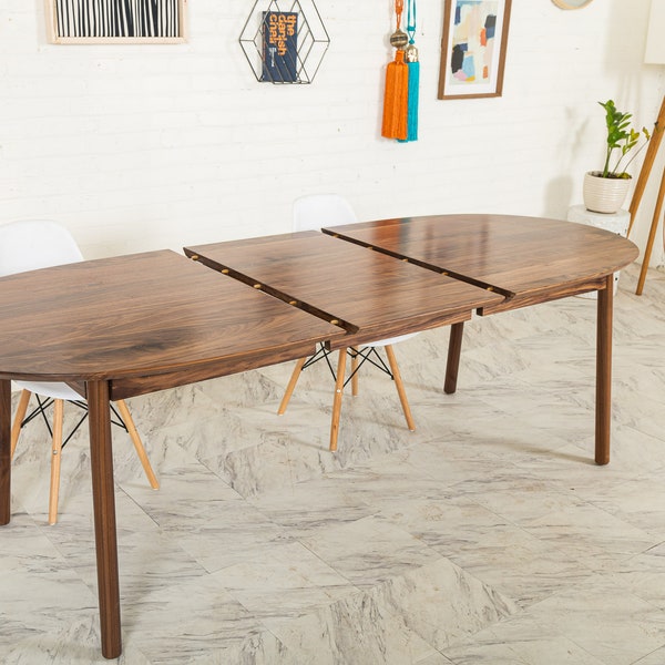 Solid Wood Extendable Table Etsy
