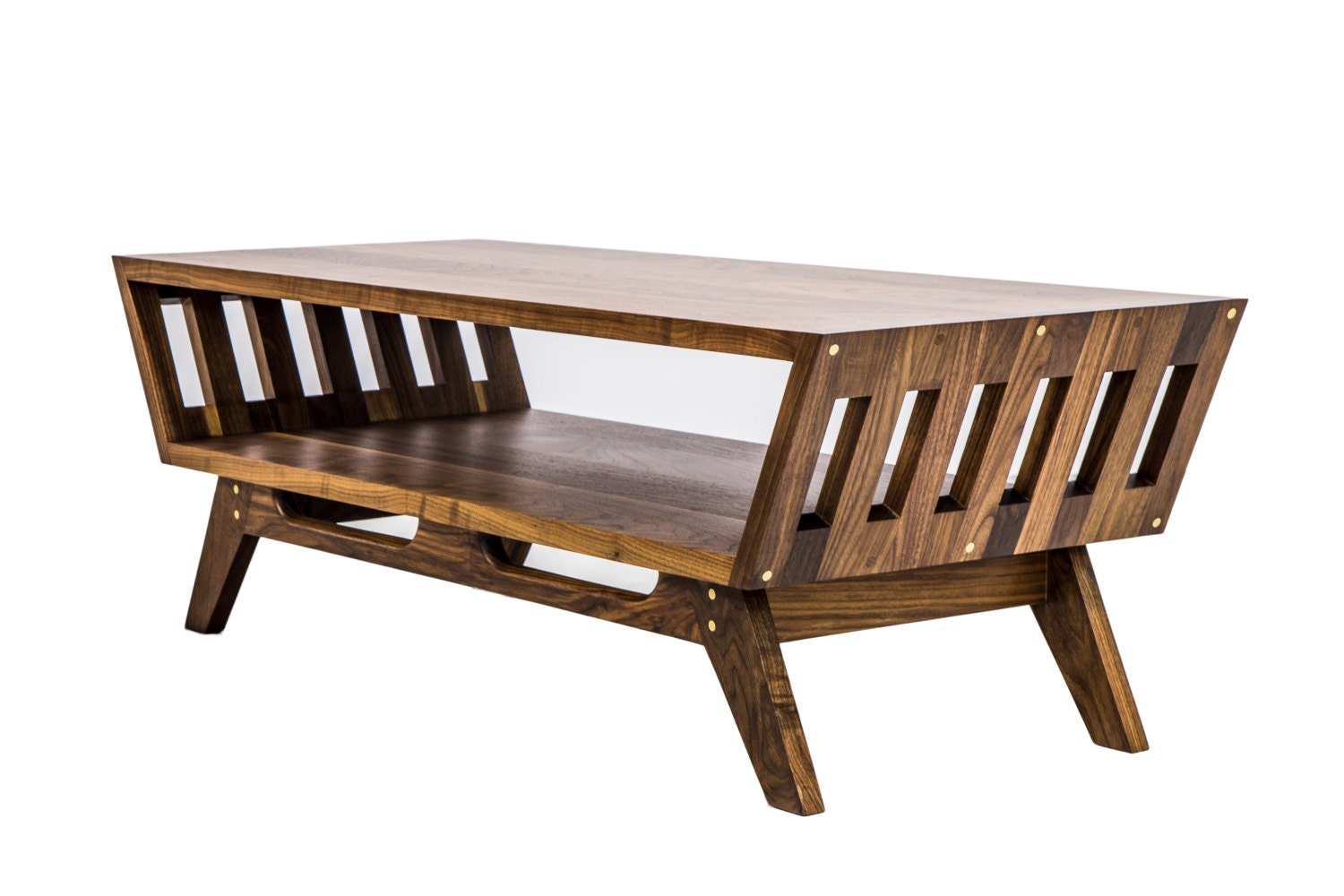 Modern Walnut Coffee Table the April Etsy