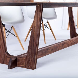 Live Edge Walnut Dining Table The Prima Handmade In OH With Solid Walnut, Customizable. Available in Other Woods image 7