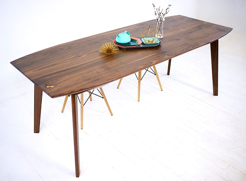 Midcentury Modern Dining Table Handmade in Ohio With Solid Etsy
