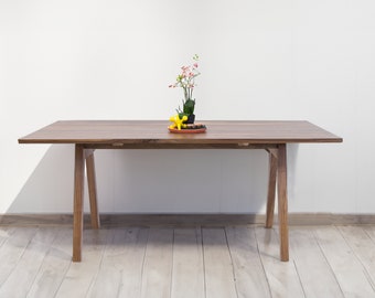 Scandinavian Walnut Dining Table by Moderncre8ve