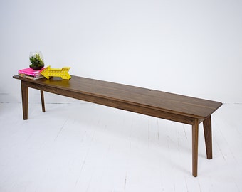 Midcentury Modern Bench, Bench, Modern Bench, Dining Bench, Modern Bench, Dining Room Bench, Walnut Bench " The Santa Monica Bench"