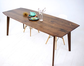 MidCentury Modern Dining Table| Handmade In Ohio With Solid Walnut