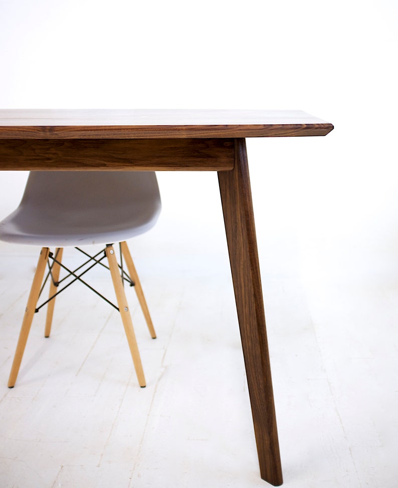 Midcentury Modern Dining Table Handmade in Ohio With Solid Etsy