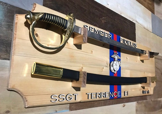 Custom Wooden Nco Officer Military Sword Display