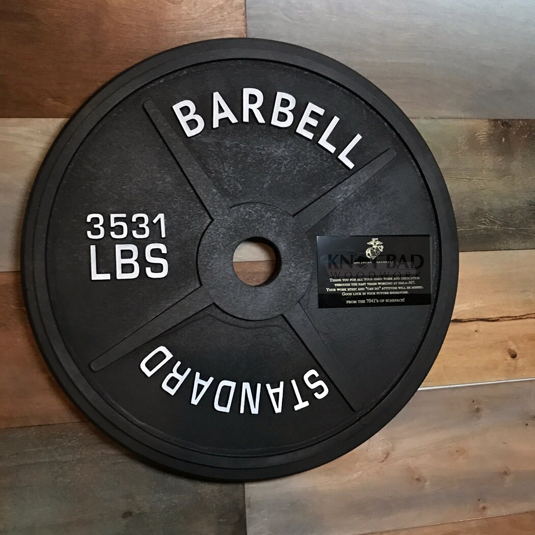 Standard Plate Weight Plaque Going Away Etsy