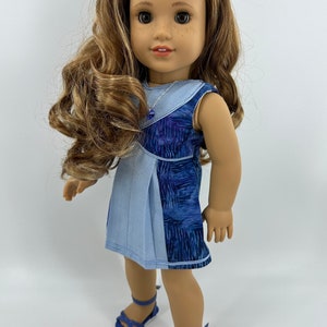 18T Sweet and Sassy Dress and Sandals for American Girl like Joss, Lea, Tenney, Grace, Isabelle, McKenna, Rebecca, Saige, Kit and Julie image 6
