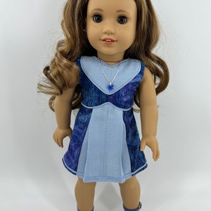 18T Sweet and Sassy Dress and Sandals for American Girl like Joss, Lea, Tenney, Grace, Isabelle, McKenna, Rebecca, Saige, Kit and Julie image 4
