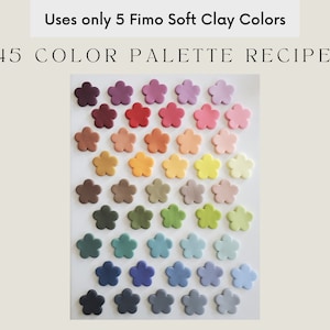 Polymer Clay Color Recipes | Fimo | Fimo Soft | Polymer Clay Color Mixing | Polymer Clay Tutorial | Digital Download |