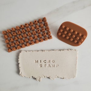 Polymer clay stamps Letters embossing letters