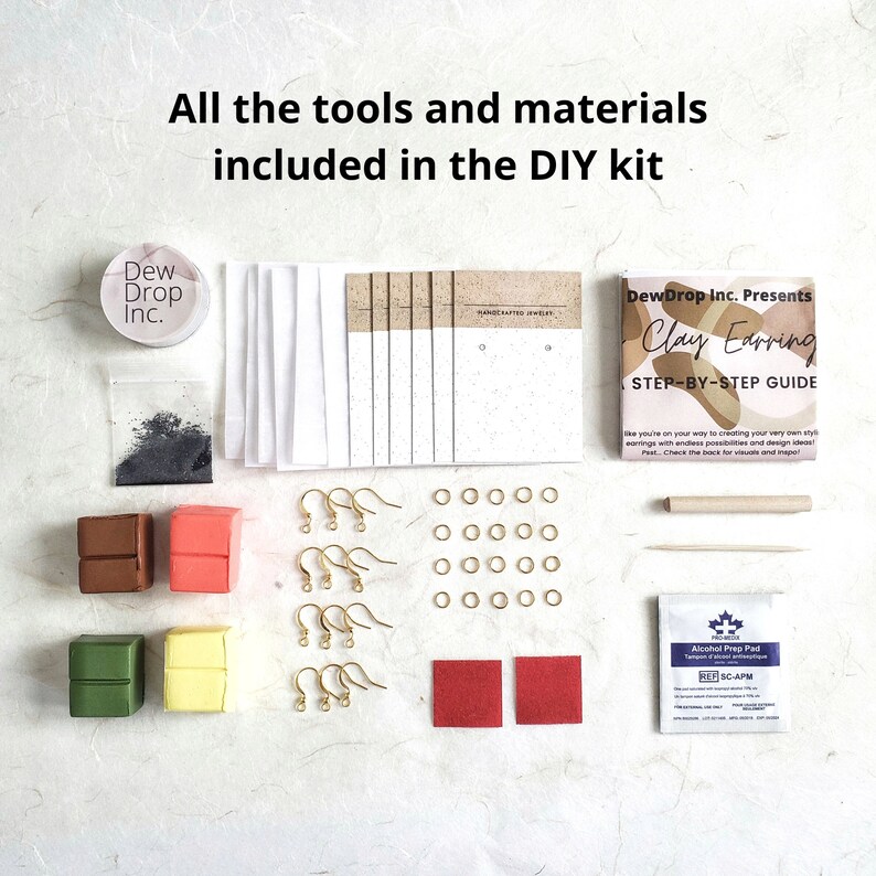 DIY Polymer Clay Earring Kit Comes with Fall Polymer Clay Etsy