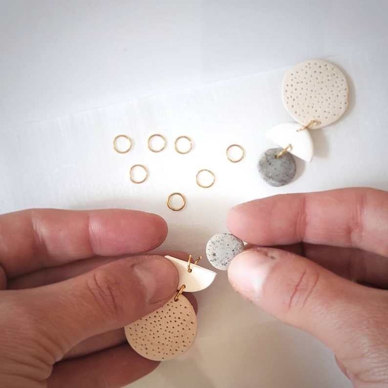 DIY Polymer Clay Earring Kit Comes With Neutral Polymer Clay Etsy
