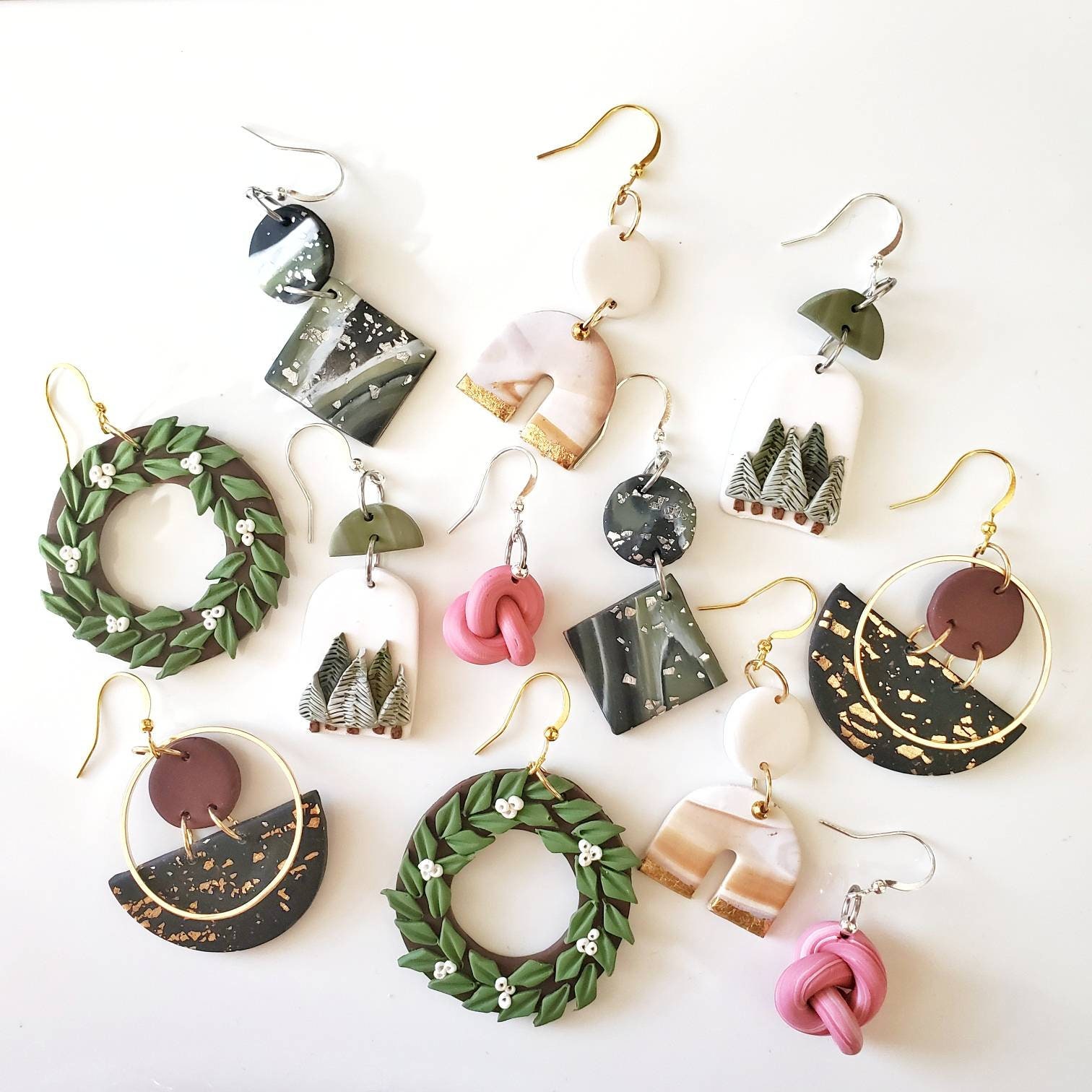 DIY Polymer Clay Earring Kit, Make Your Own Earrings Craft Kit