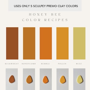 Polymer Clay Color Recipes | Sculpey Premo | Sculpey Souffle | Polymer Clay Color Mixing | Polymer Clay Tutorial | Digital Download |