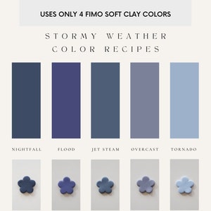 Polymer Clay Color Recipes | Fimo | Fimo Soft | Polymer Clay Color Mixing | Polymer Clay Tutorial | Digital Download |