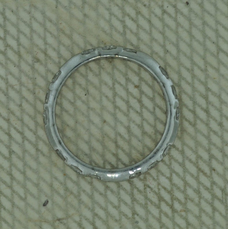 Sterling Silver and CZ Eternity Band