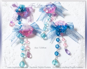 3 Pcs Lolita Girls Star Cats Starry Starlit Sky Blue Hair Clip Hair Pin Gift New 3 Pcs Lolita Girls Star Cats Starry Starlit Sky Blue Hair Clip Hair Pin Gift New