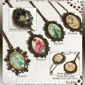 Classic Frame Necklace/Victorian-style/Vintage necklace/classic lolita/Gothic lolita