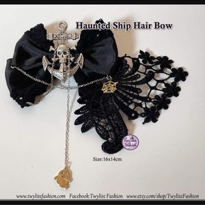 Halloween Special Haunted Ship Hair Bow - Gothic Lolita Fashion